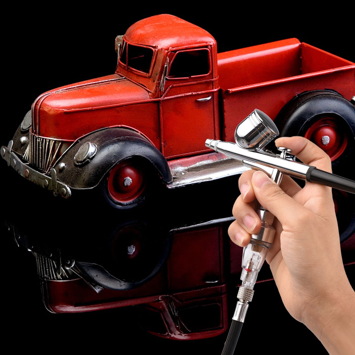 Mini Airbrush Kit With Airbrush Cleaning Set Replaceable