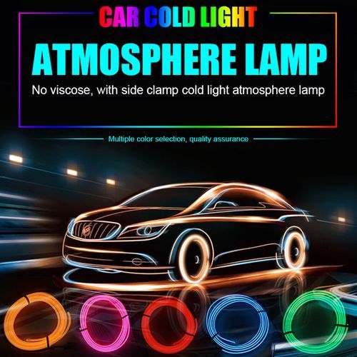 LED Wire For Car Interior/Dashboard Motorcycles Bike Cosplay Festival Decoration (Green)-2m