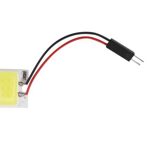 T10 501 W5W BA9S Festoon Dome Interior 36 LED COB Adapter