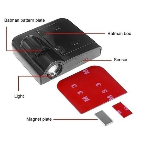 4Pcs Wireless Welcome Light Car Door Light LED HD Logo Light