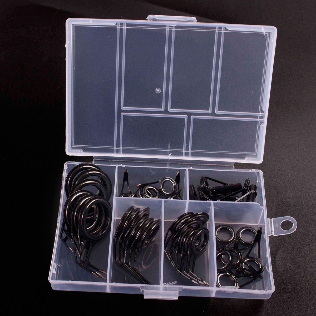 35pcs Fishing Rod Repair Kit Ceramic High Carbon Steel Fishing Rod Guides