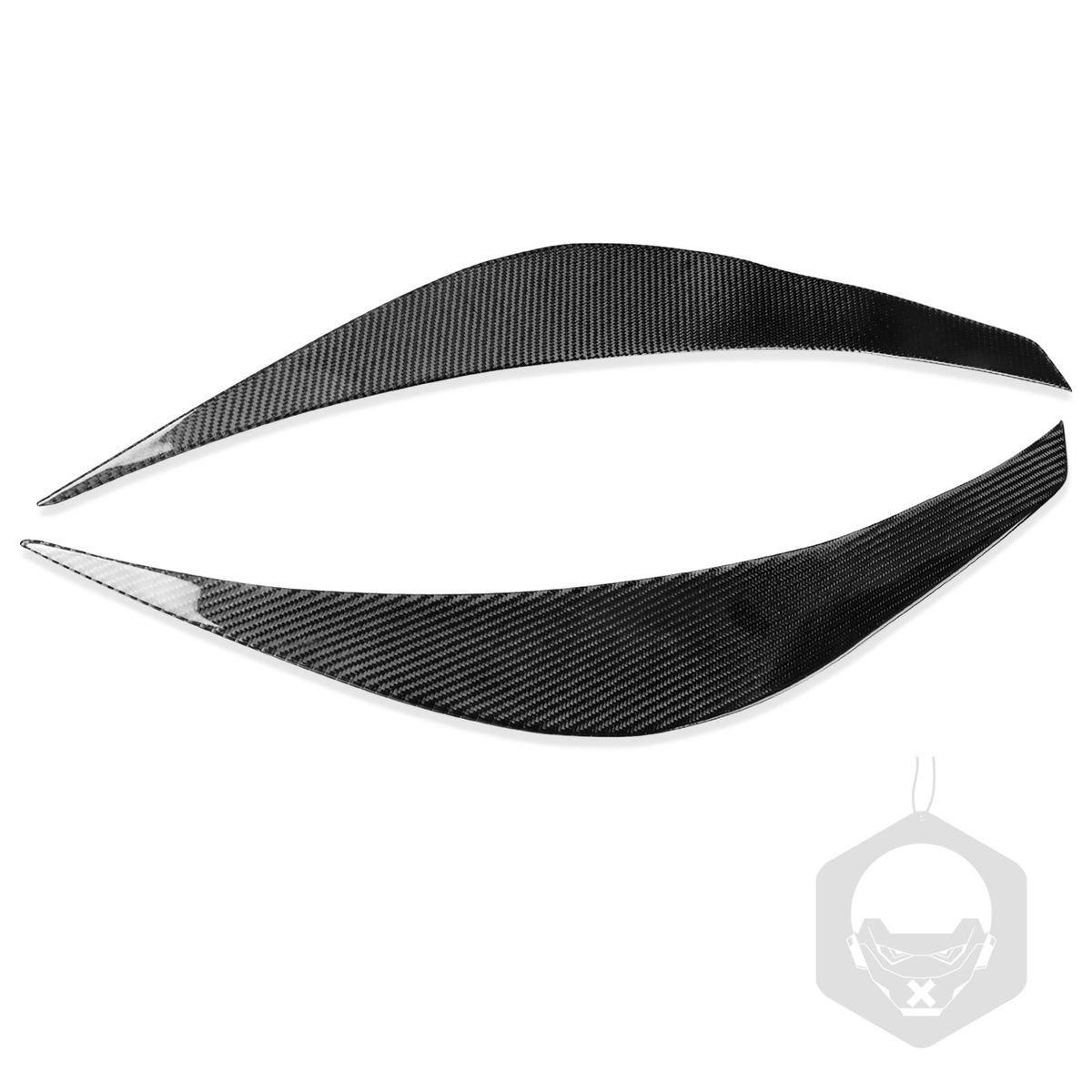 For Hyundai Veloster 2011 2017 Carbon Fiber Front Headlight Eyelid Eyebrow Cover Decorative Car Decoration Accessories Sticker