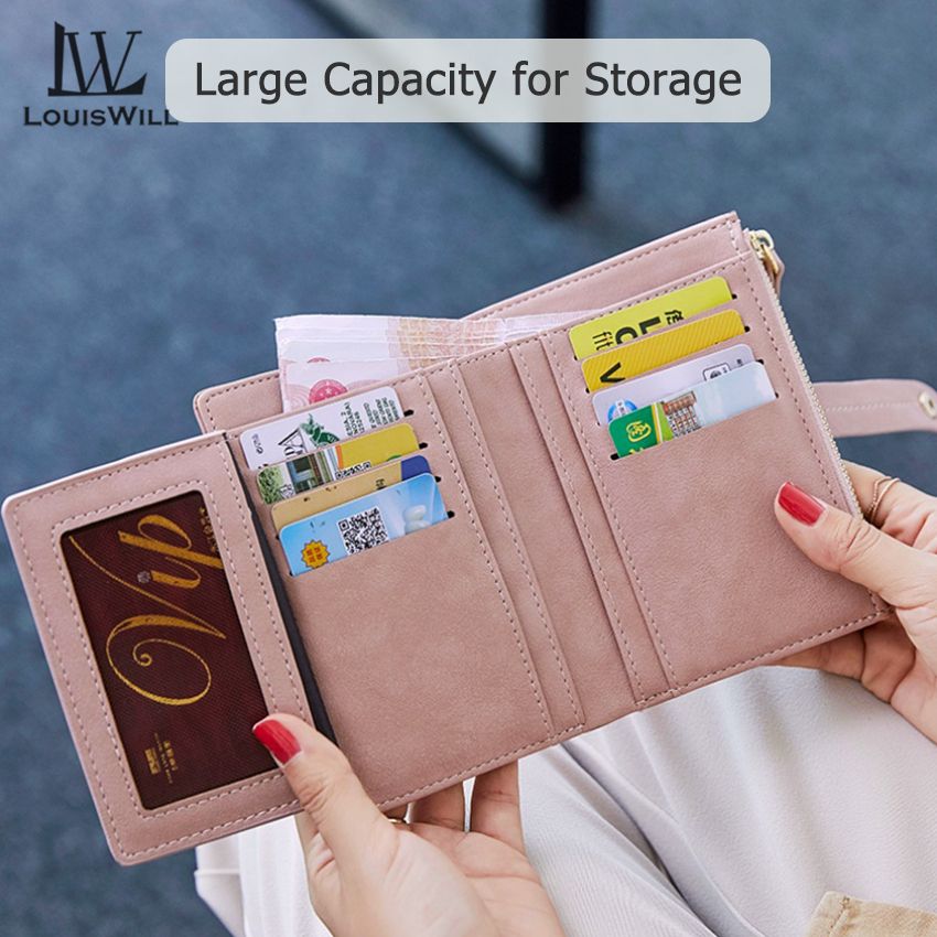 LouisWill Women Wallets Fashion Fold Wallets Bag Short Purse