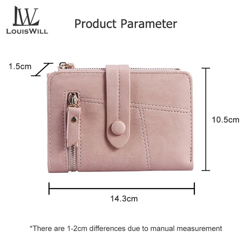 LouisWill Women Wallets Fashion Fold Wallets Bag Short Purse