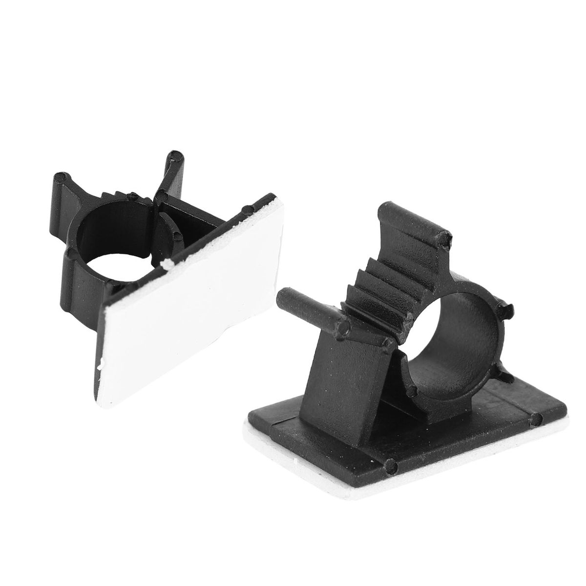 20Pcs Black Plastic Cable Clamps Self Car Cable Clips Wire