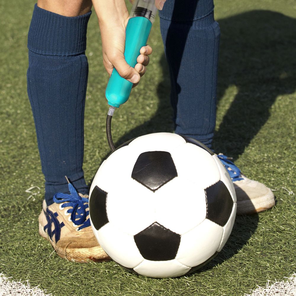 Mini Ball Air Pump Basketball Football Inflator Pump-Blue