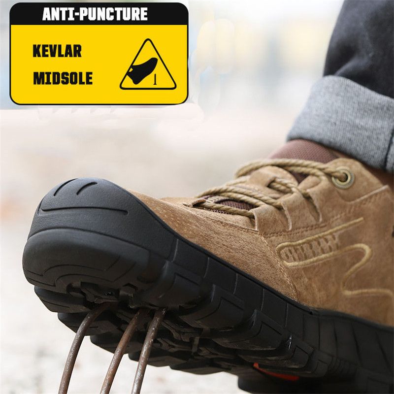 Safety Shoes With Steel Toe Cap Hiking Shoes Work Shoes