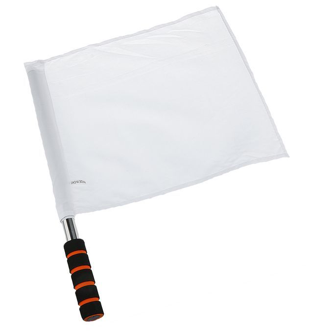 Referee Football Soccer Hocky Lineman Flag Hand Flag Competition White