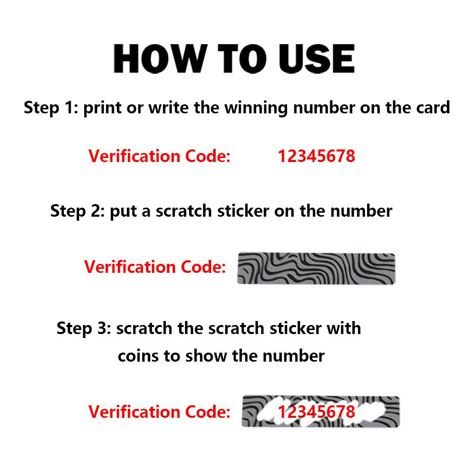 1000pcs 5x20mm Manual SCRATCH OFF STICKER LABEL Zebra