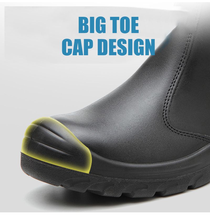 Genuine Leather Safety Boots Men Steel Toe Safety Shoes