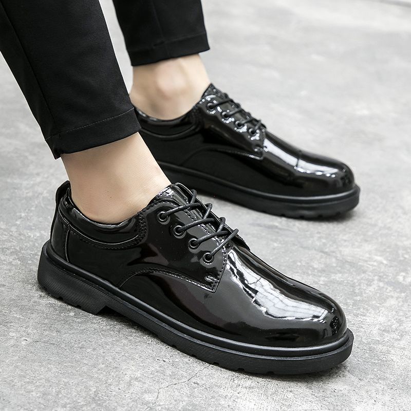 Men's Trend Casual Wedding Formal Leather Boots Shoes-Black