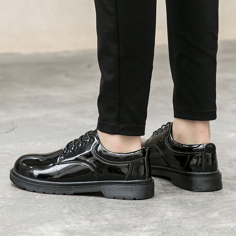 Men's Trend Casual Wedding Formal Leather Boots Shoes-Black