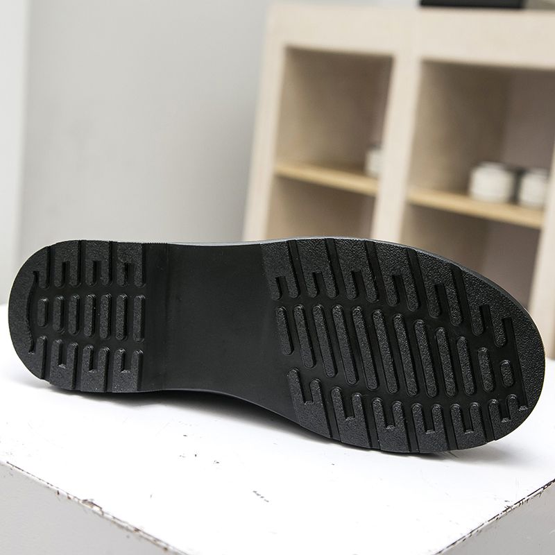 Men's Trend Casual Wedding Formal Leather Boots Shoes-Black