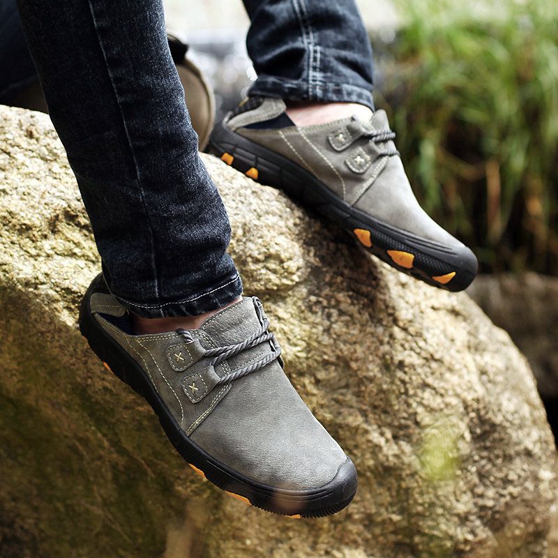 Outdoor Climbing Hiking Suede Sports Shoes Loafers
