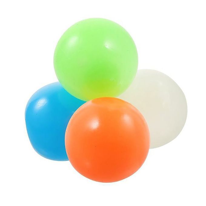 Throwing Balls Luminous Sti Ky On  Eiling Sti K Wall Ball Sti Ky Squash Ball-4 Colors-4.5CM