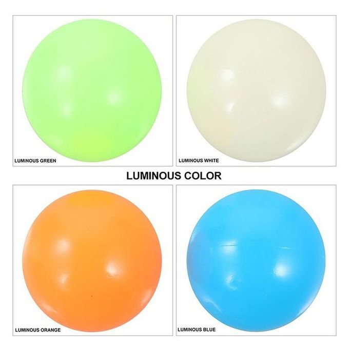 Throwing Balls Luminous Sti Ky On  Eiling Sti K Wall Ball Sti Ky Squash Ball-4 Colors-4.5CM