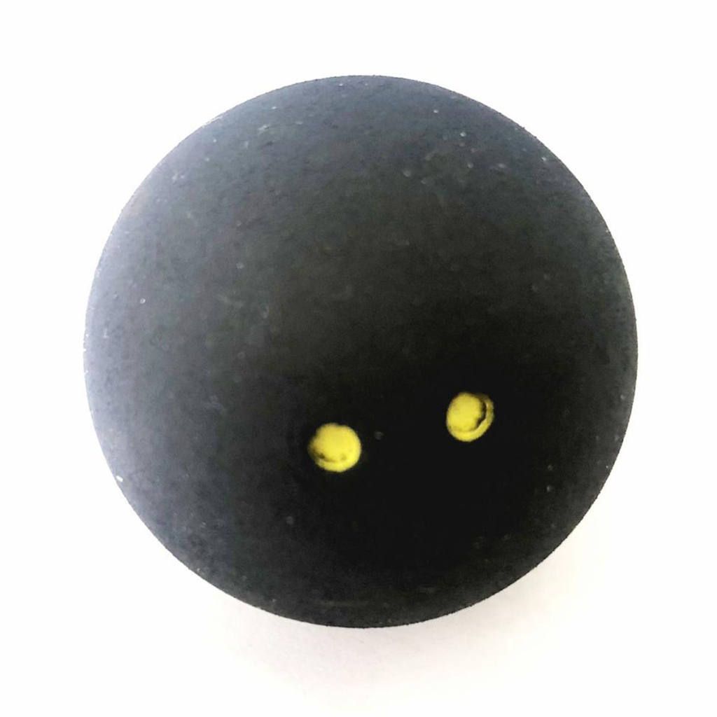 3 Pack Rubber Double Yellow Dot Squash Balls Racing Training Practice