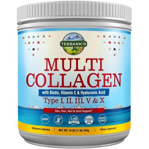 Multi Collagen Type 1,II,lll,V&X With Biotin,Vitamin C