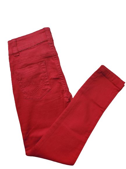 Girl's  Jean Trousers -Red