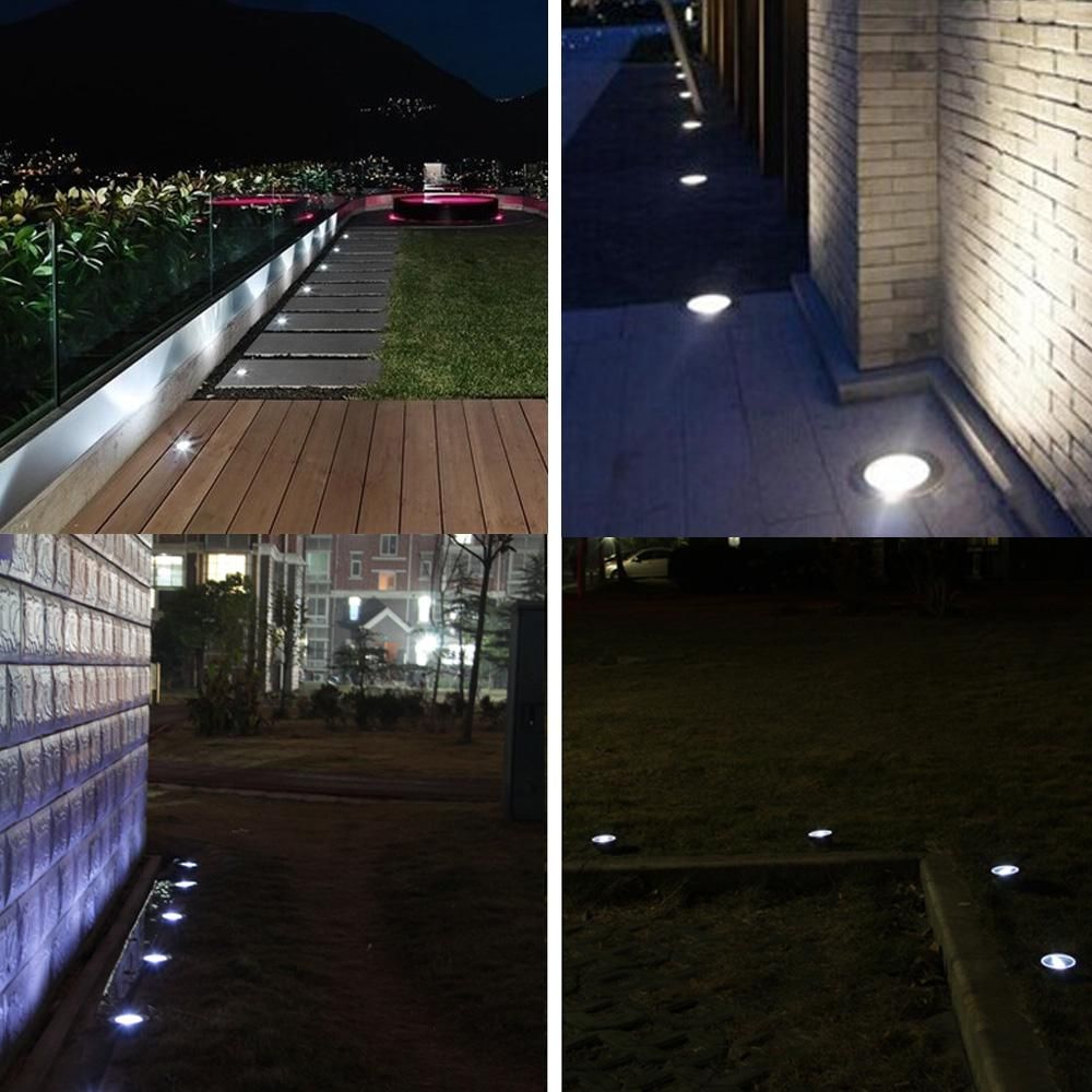 Tomshine 7W AC/DC 12V LED Underground Light Lamp 700LM High-power Tempered Glass Outdoor Ground Garden Path Floor Stair Yard Spot Landscape Lamp IP67 Water Resistant White