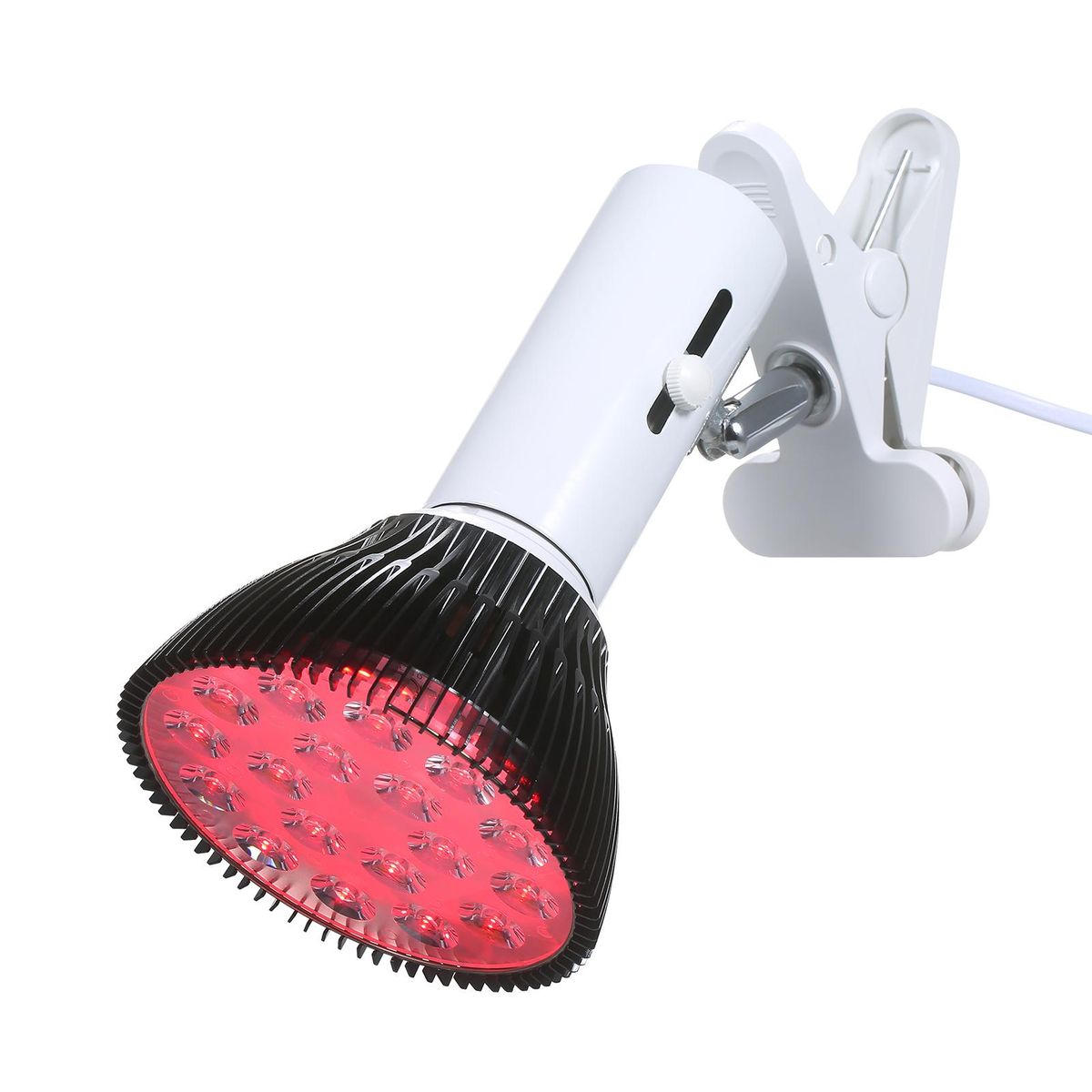 Red Light Therapy Lamp 36W 18 LEDs Infrared Light Therapy Device 660nm 850nm Infrared Combo E27 Socket with Adjustable Lamp Clamp Holder Safety Goggles for Skin Care Pain Relief Health Care