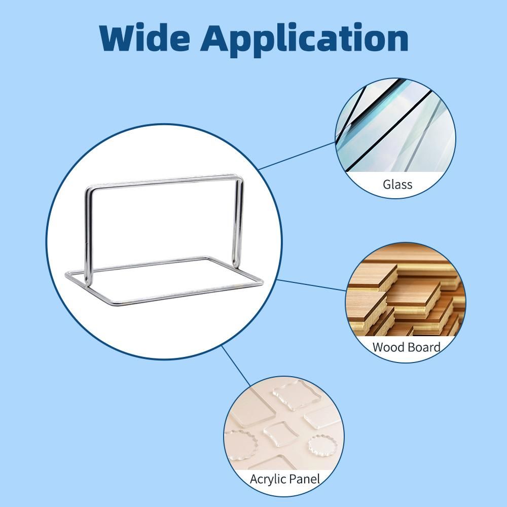 Removable Clamp Desk Partition Divider Support Privacy Panel Bracket Holder Glasses Clips 4mm Clamp Thickness(Silver)
