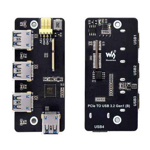Waveshare PCIe TO USB 3.2 Gen1 Expansion Board