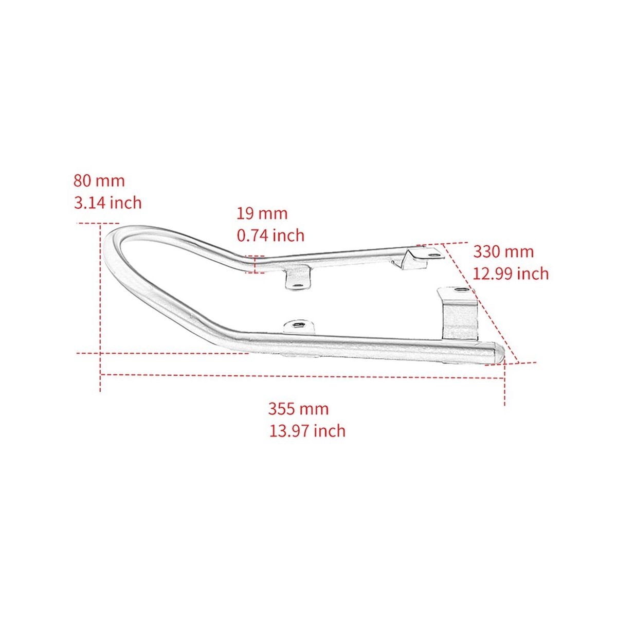 Motorcycle Passenger Rear Solo Handrail Lugga