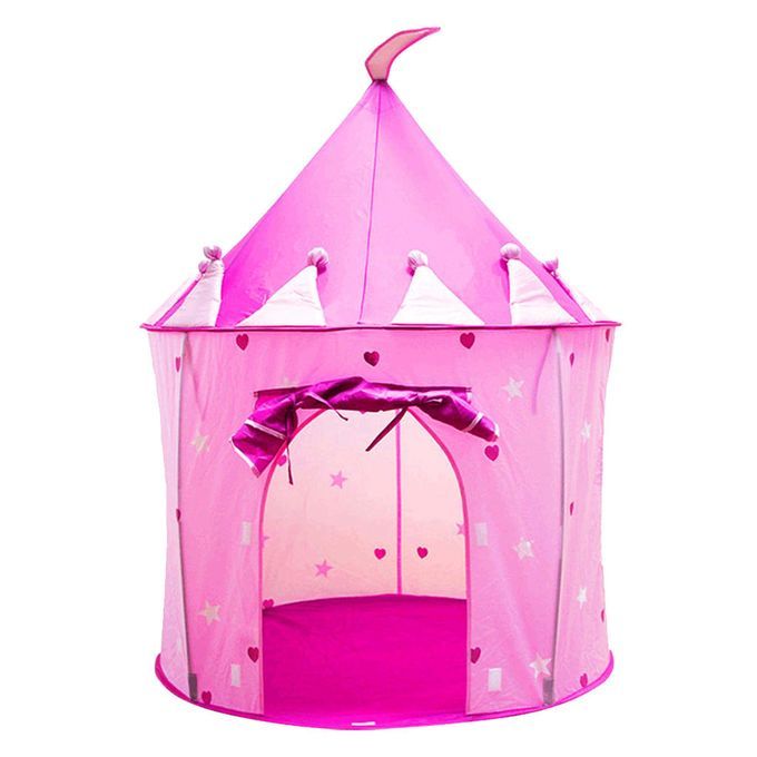 Folding Girls Fairy Play Tent Children Kids Castle Cubby Play Pink