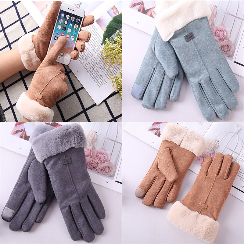 Winter Gloves Warm Soft One Size Men Thermal Women Ladies Warm Soft