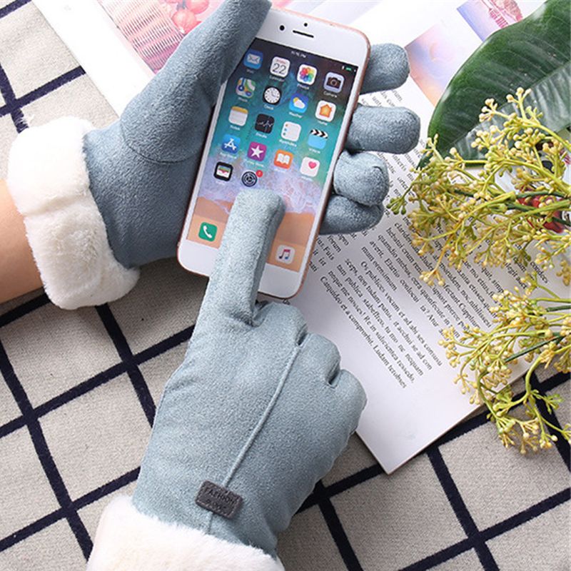 Winter Gloves Warm Soft One Size Men Thermal Women Ladies Warm Soft