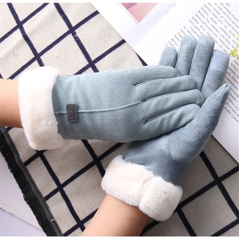 Winter Gloves Warm Soft One Size Men Thermal Women Ladies Warm Soft