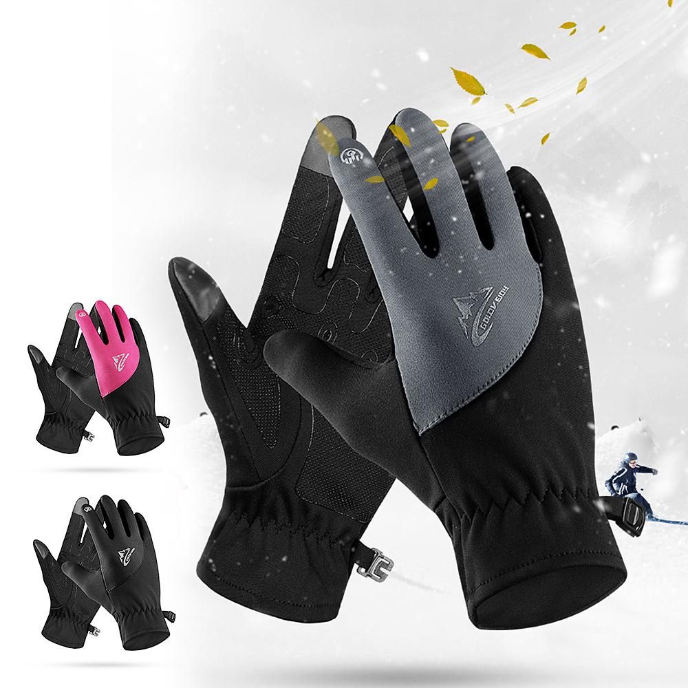 Winter Warm Gloves Men Women Sports Gloves with Thin Warm Lining For Cycling Camping Hiking Driving Fishing Mountaineering Skiing