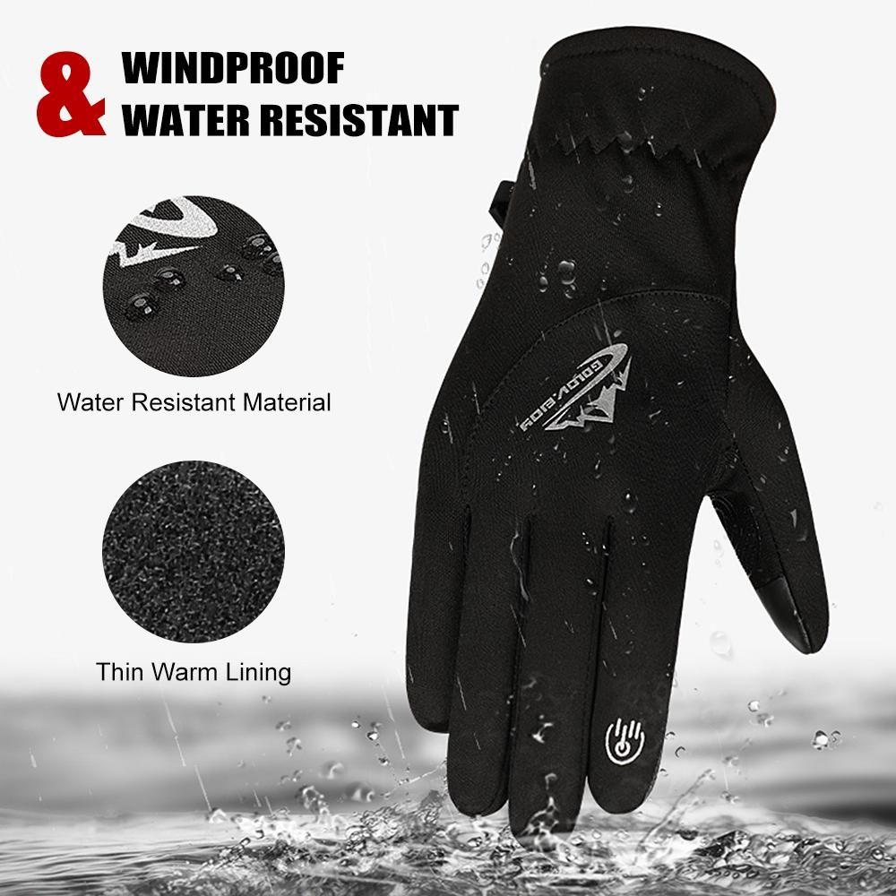 Winter Warm Gloves Men Women Sports Gloves with Thin Warm Lining For Cycling Camping Hiking Driving Fishing Mountaineering Skiing