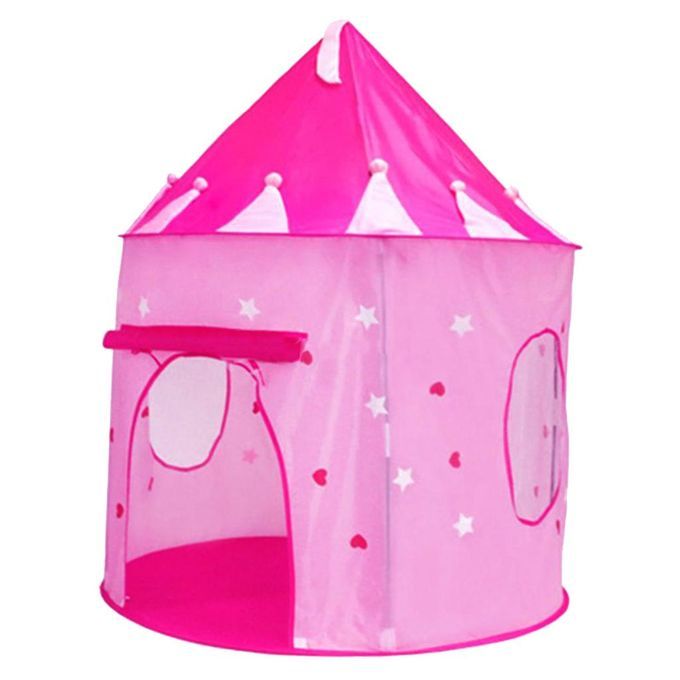 Folable Girls Fairy Play Tent Kids Castle Cubby Play House Toy Pink