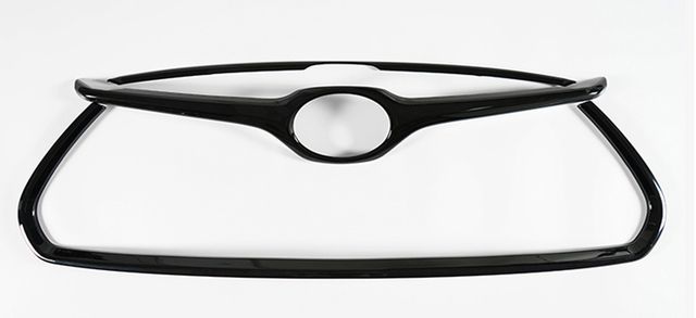2pcs Car Front Bumper Grill Grille Cover Trim ABS chrome/Carbon Fiber/black Car Accessories for Toyota Highlander 2021 2022