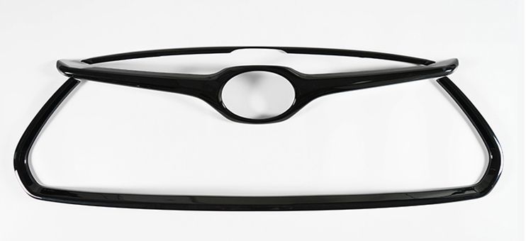 2pcs Car Front Bumper Grill Grille Cover Trim ABS chrome/Carbon Fiber/black Car Accessories for Toyota Highlander 2021 2022