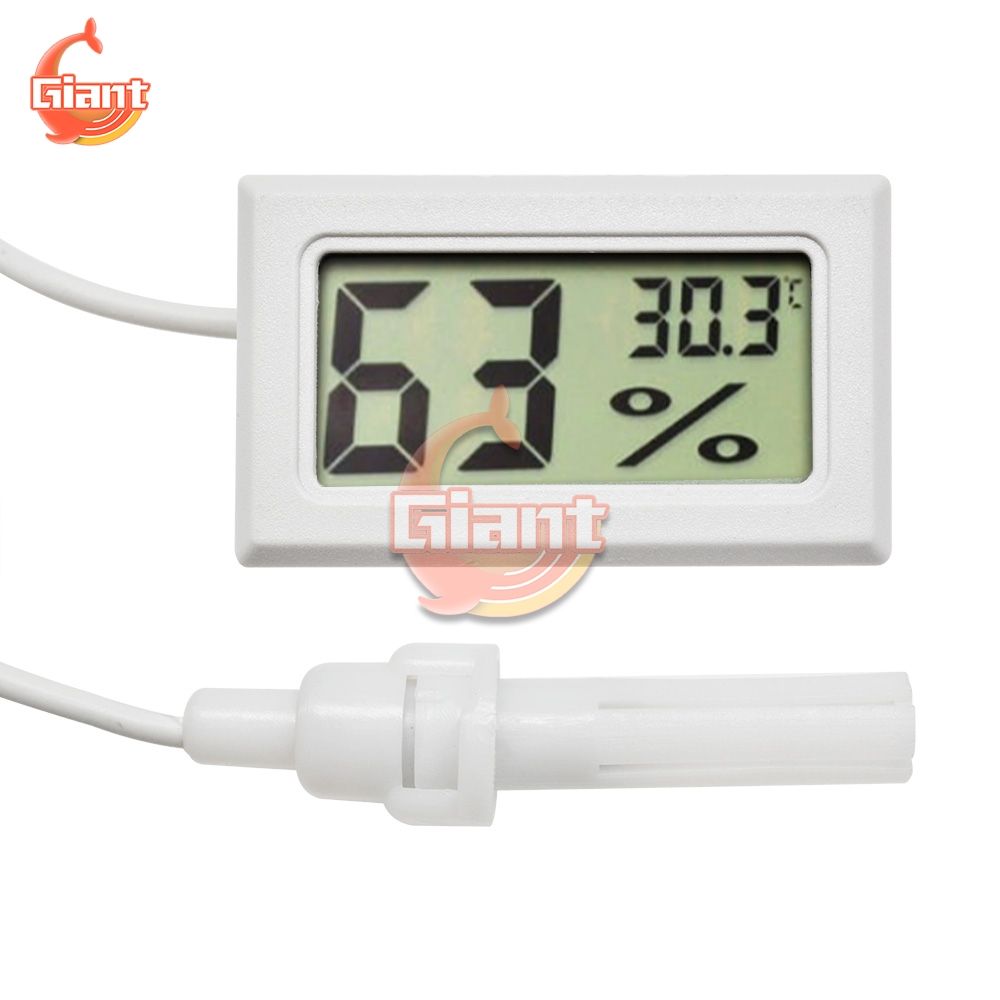 Mini LCD Thermohygrometer Indoor Digital Thermometer Hygrometer 1.5M Temperature Sensor Cable Humidity Meter Gauge Probe