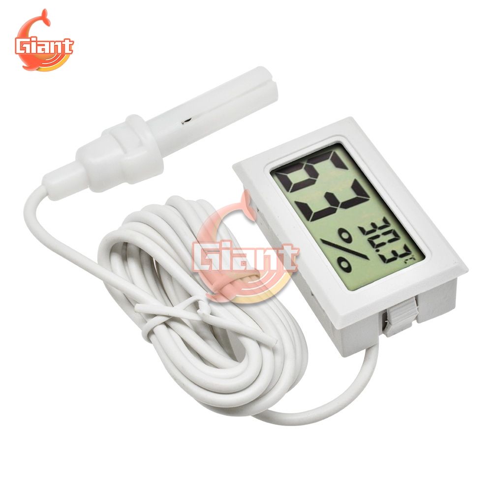 Mini LCD Thermohygrometer Indoor Digital Thermometer Hygrometer 1.5M Temperature Sensor Cable Humidity Meter Gauge Probe