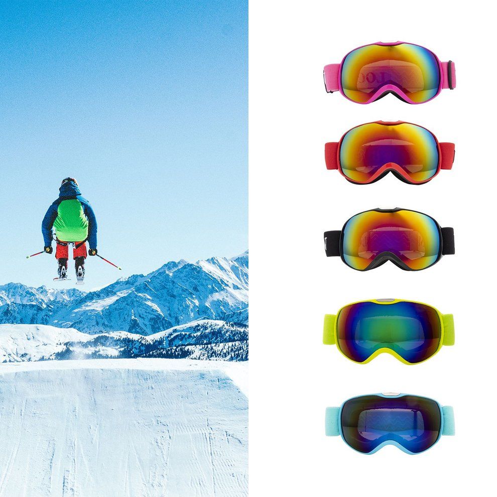Children's Double Layer Anti Fog Windproof Anti Ultraviolet Skiing Glasses