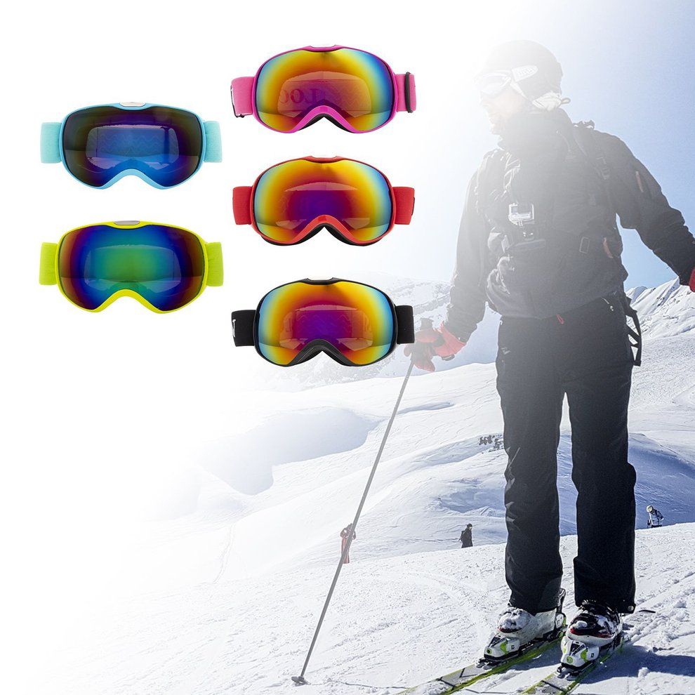 Children's Double Layer Anti Fog Windproof Anti Ultraviolet Skiing Glasses