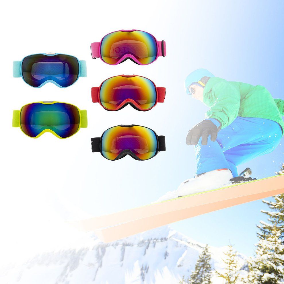 Children's Double Layer Anti Fog Windproof Anti Ultraviolet Skiing Glasses