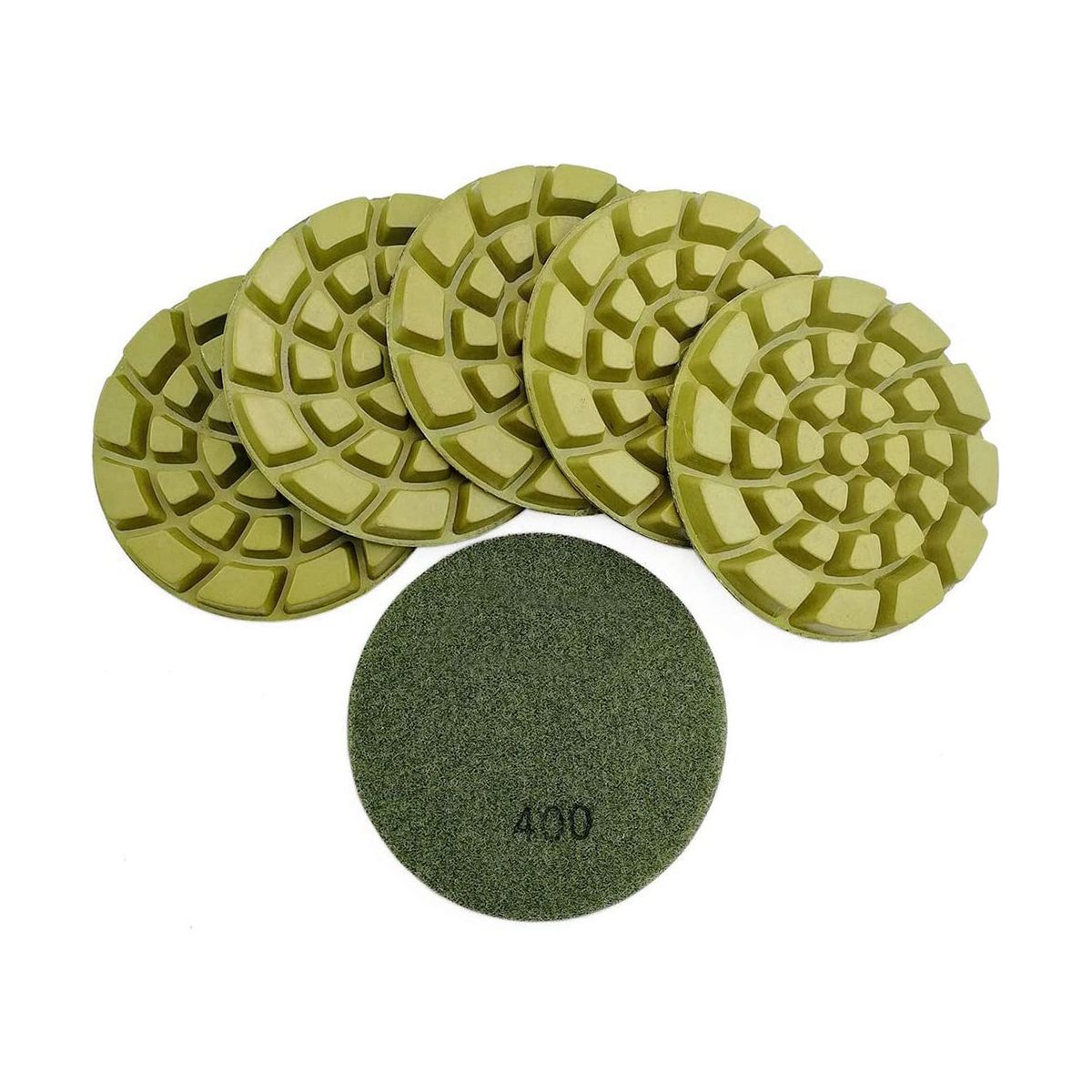 6 PCS Diamond Floor Polishing Pads Resin Bond Terrazzo