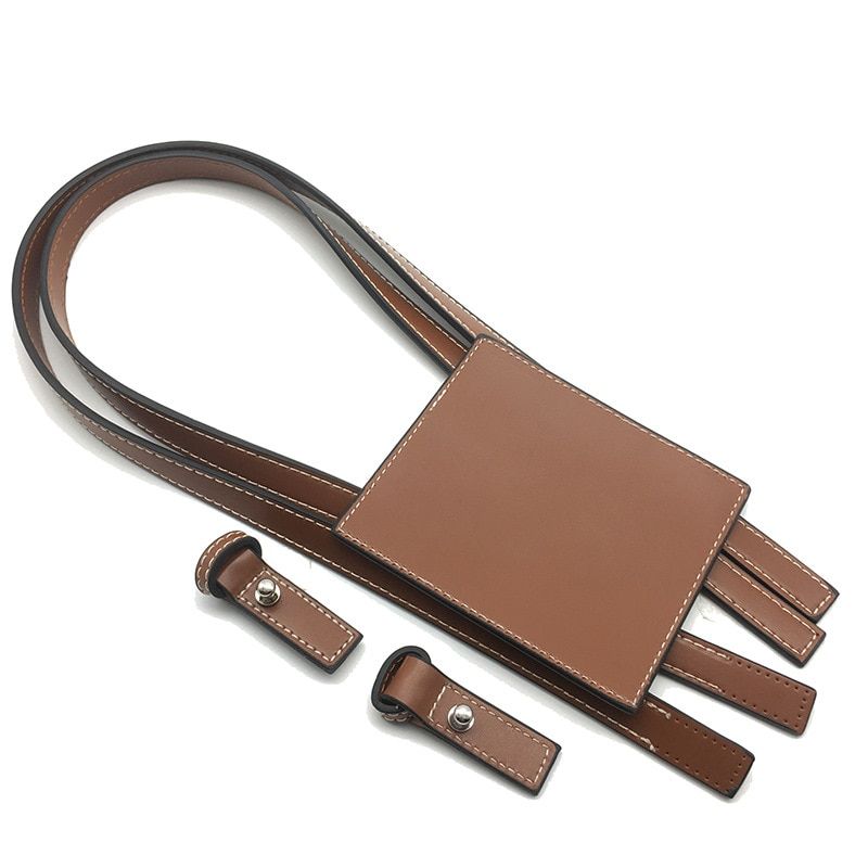 Hand-woven Luojia Straw Bag Hand Bill Shoulder Cotton Straw Bag Artificial Leather Material Bag Accessories Handles And Label