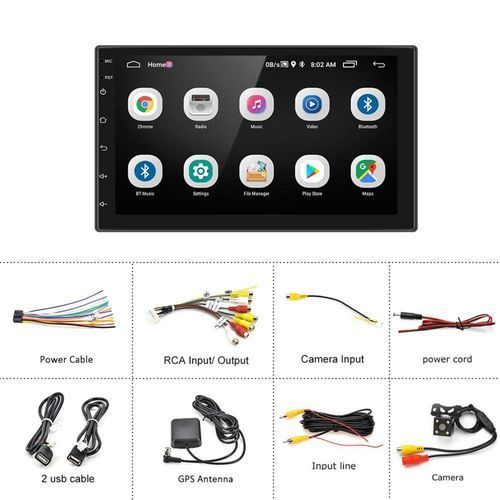 2Din Universal Car Android Stereo With GPS 7 Inch Press Screen  Car