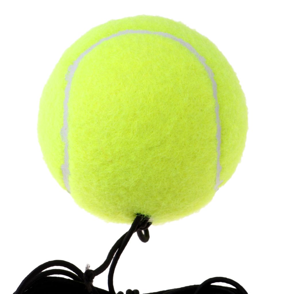 4x Elastic Tennis Exercise Balls Outdoor Practice Self-Study Training