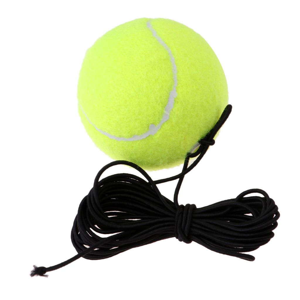 4x Elastic Tennis Exercise Balls Outdoor Practice Self-Study Training