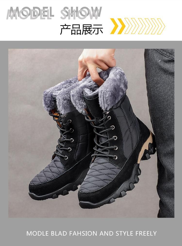 Winter Shoes Men Waterproof Snow Boots