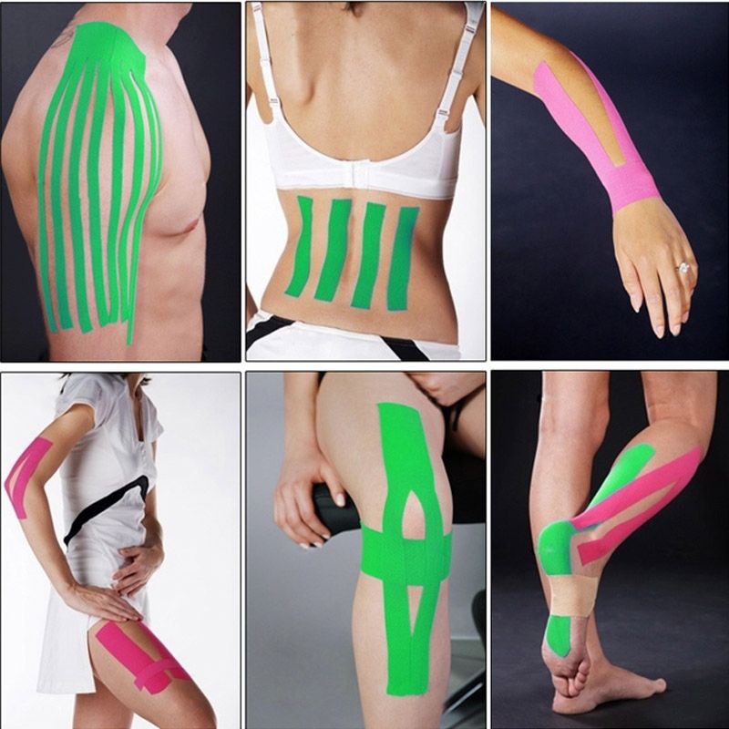 5M Waterproof Sports Tape Sports Muscles Care Therapeutic Bandage, Width: 5cm(Green)