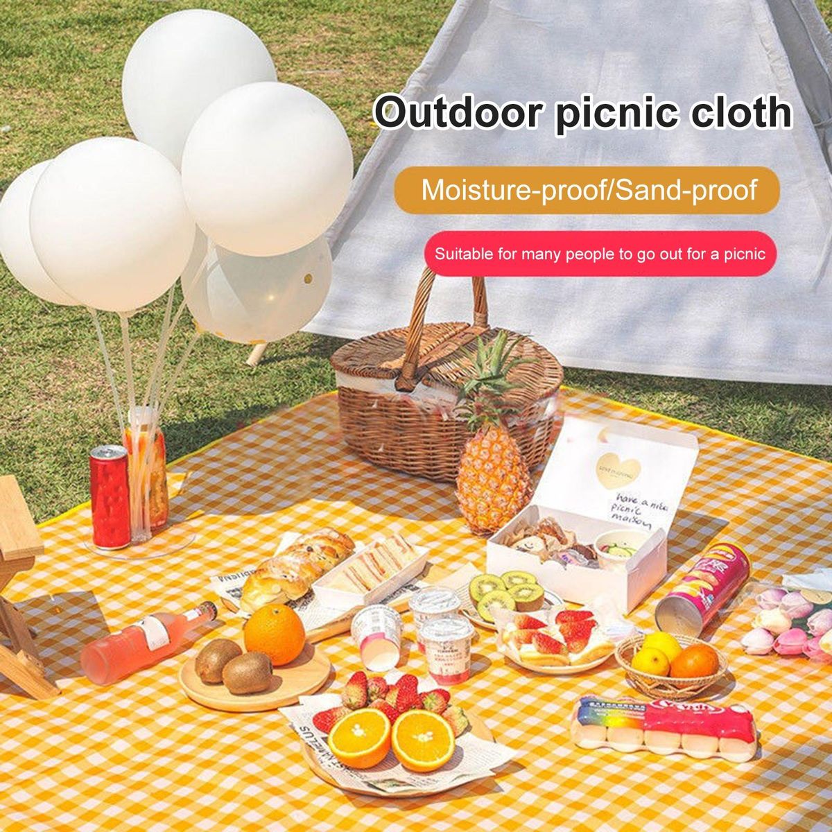 Camping Mat Camping Rest Mat Picnic Mattress Yellow